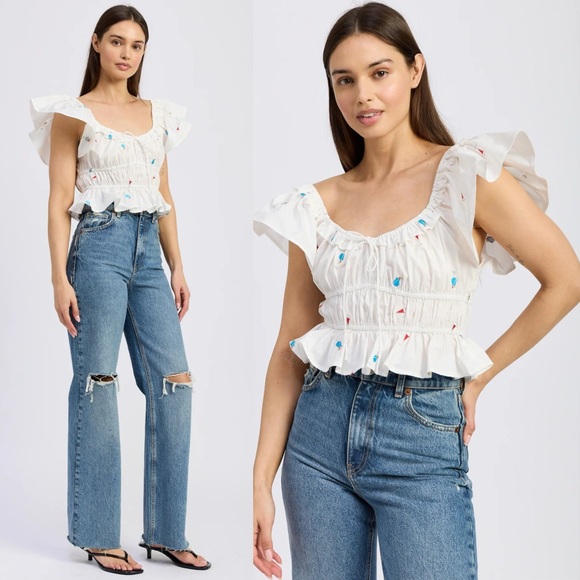 En Saison Tops - En Saison Nellie Top S size